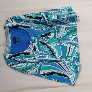 Blue Green Spence Jacket Size S Beautiful Lined Colorful